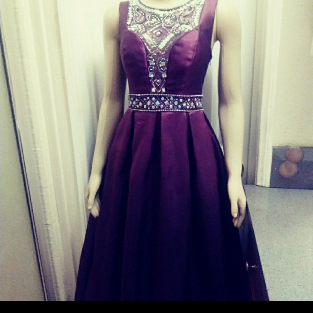 Camille La Vie Plum party dress